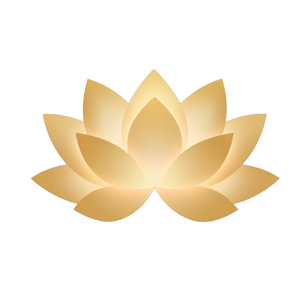 Flor de loto en apertura, fondo decorativo de la sección hero de Casa Holística